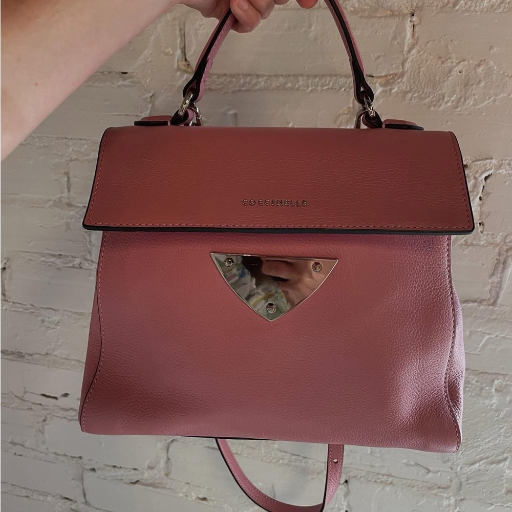 Coccinelle Pink Leather Women's Bag